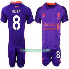 Billige Fotballdrakter Liverpool KEITA 8 Barn Bortedraktsett 2018/19 Kortermet